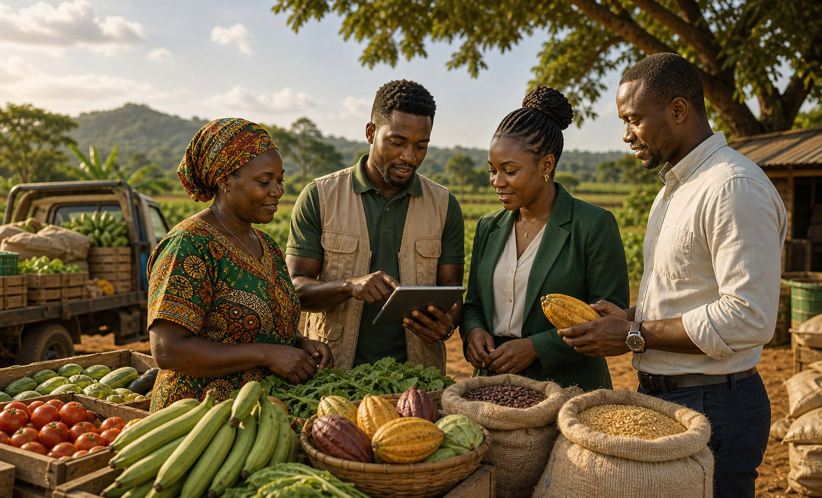 Paysage agricole camerounais
